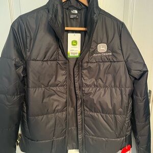 North Face John Deere Black Insulated Jacket